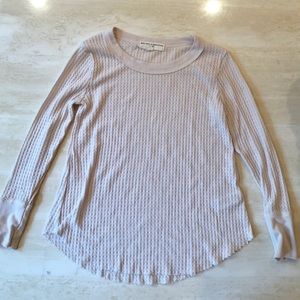 Project Social T: Thin Long Sleeve Knit Top Cream